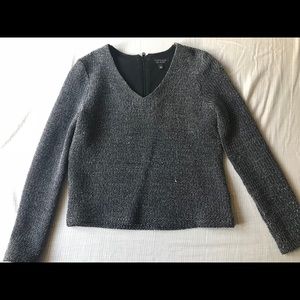 Topshop black and silver top